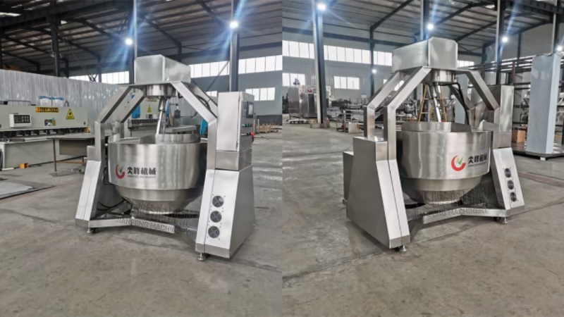 半自动电磁加热行星搅拌炒锅