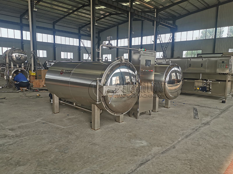 双锅并联杀菌锅